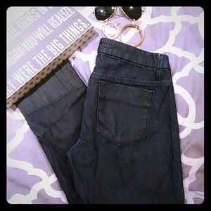 Joe's dark blue jeans